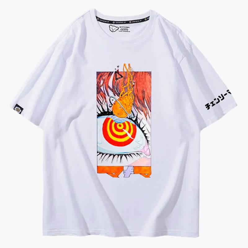 Makima Orange Eye Shirt Chainsaw Man - Aesthetic Clothes Shop