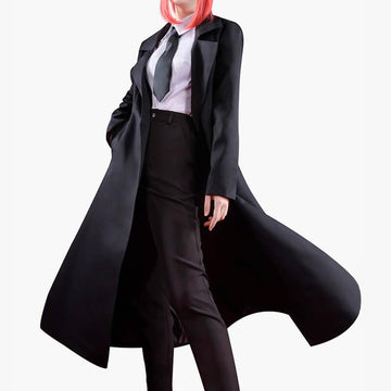 Makima Trench Coat and Suit Chainsaw Man Cosplay Outfit - Aesthetic Clothes Shop Makima Trench Coat and Suit Chainsaw Man Cosplay Outfit - Aesthetic Clothes Shop