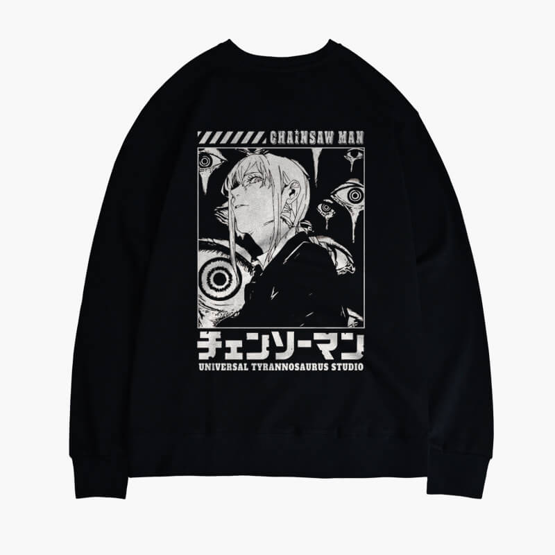 Manga Aesthetic Makima Devil Eyes Sweatshirt Chainsaw Man Manga Aesthetic Makima Devil Eyes Sweatshirt Chainsaw Man