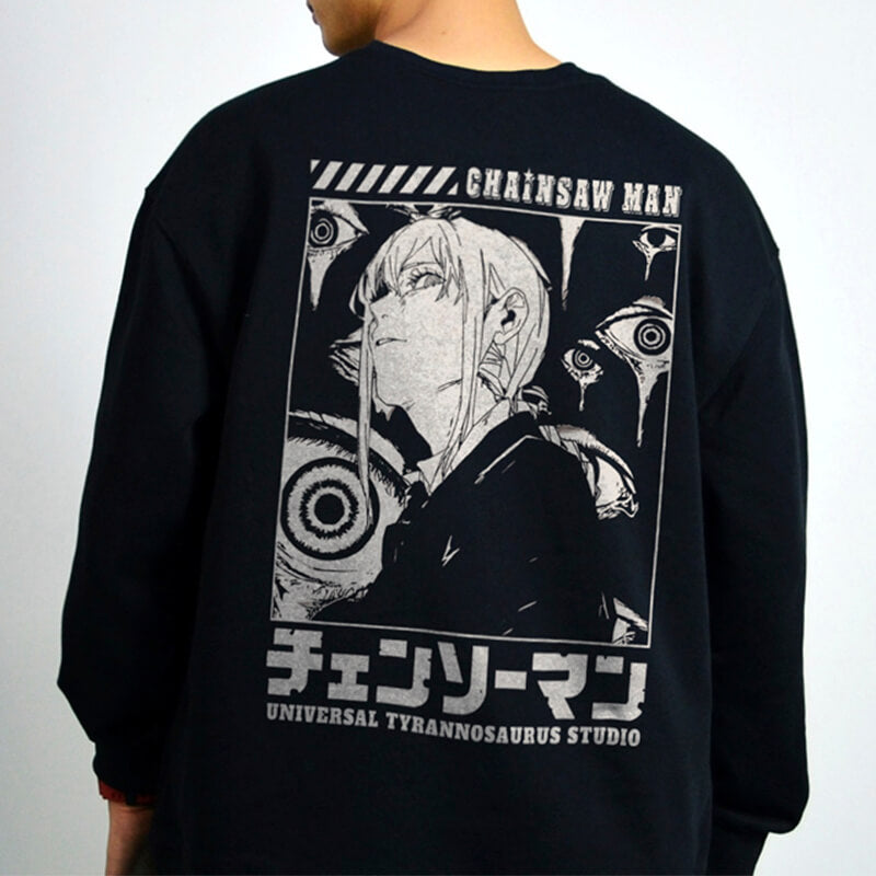 Manga Aesthetic Makima Devil Eyes Sweatshirt Chainsaw Man Manga Aesthetic Makima Devil Eyes Sweatshirt Chainsaw Man