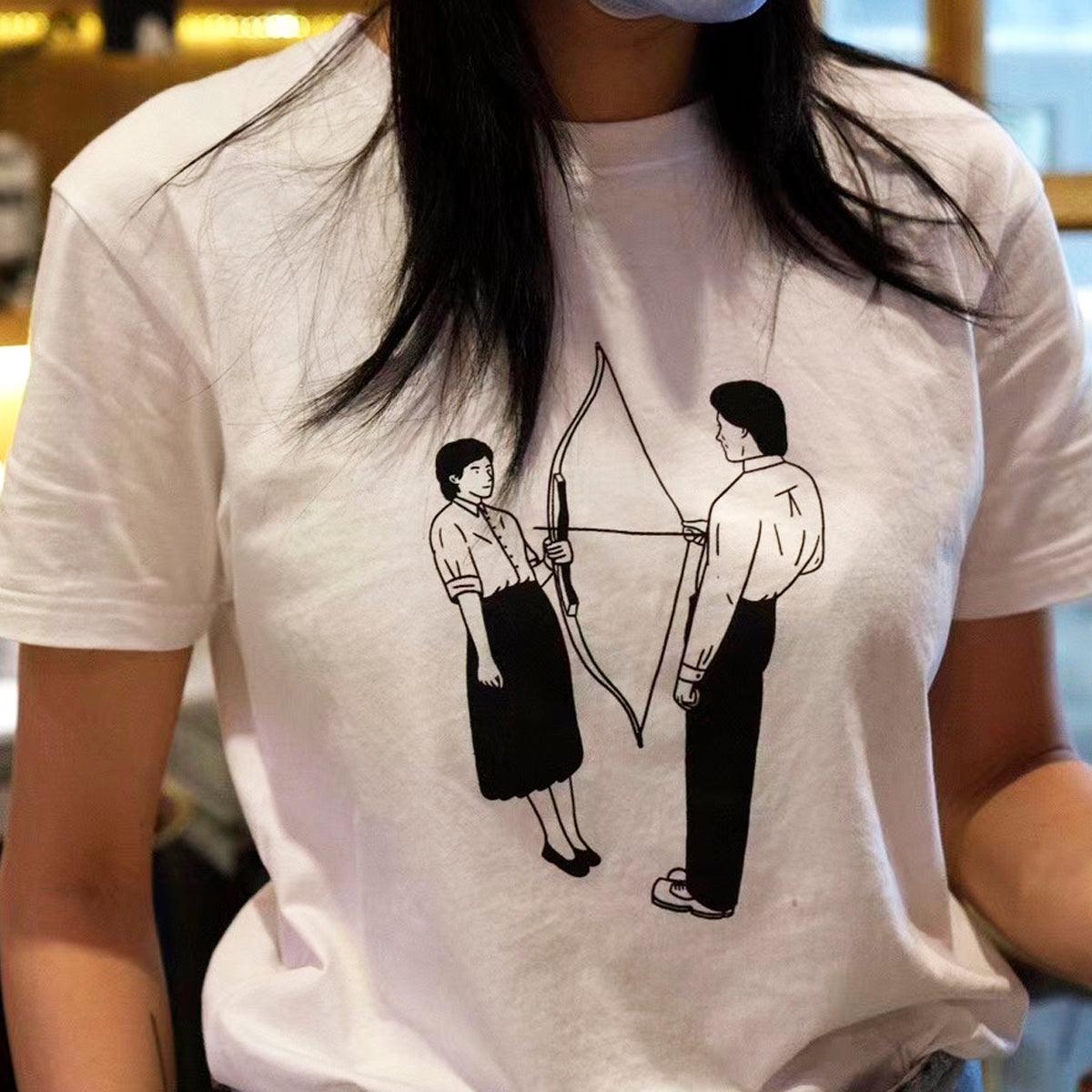 Marina Abramovic and The Arrow T-Shirt - Aesthetic Clothes Shop Marina Abramovic and The Arrow T-Shirt - Aesthetic Clothes Shop