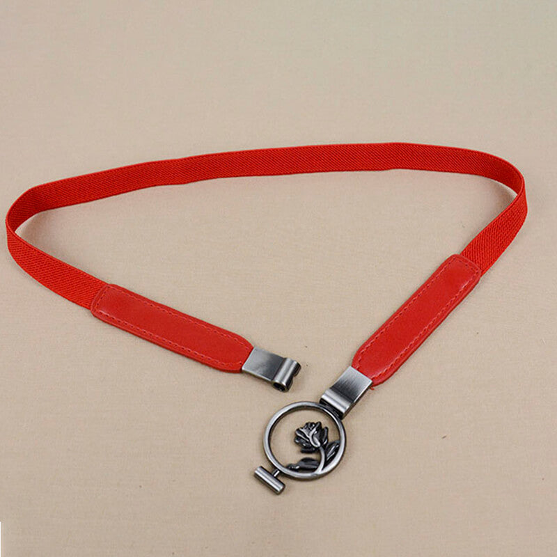 Metal Rose Buckle Aesthetic Belt Metal Rose Buckle Aesthetic Belt