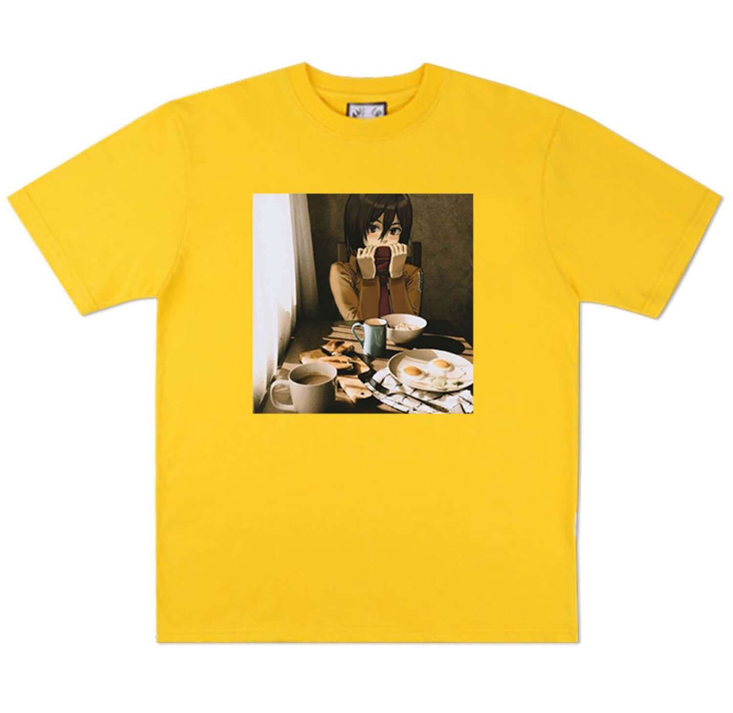 Mikasa Ackerman Breakfast Animecore T-Shirt Attack on Titan Mikasa Ackerman Breakfast Animecore T-Shirt Attack on Titan