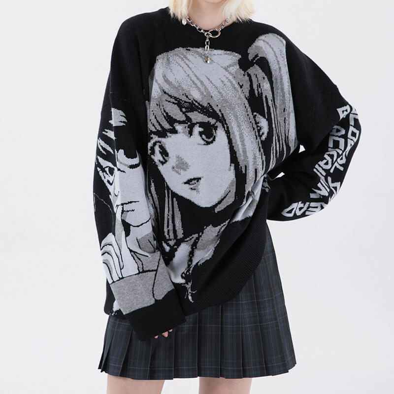 Misa Amane Death Note Aesthetic Sweater Misa Amane Death Note Aesthetic Sweater