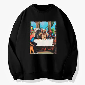 Movie Characters Last Supper Scene Sweatshirt Memecore Movie Characters Last Supper Scene Sweatshirt Memecore