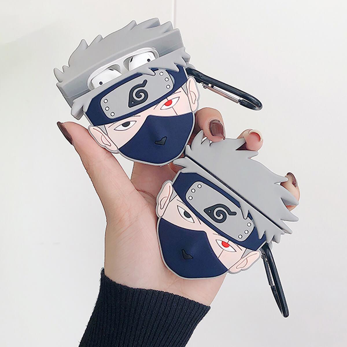 Naruto Kakashi Sensei Airpods Case - Aesthetic Clothes Shop Naruto Kakashi Sensei Airpods Case - Aesthetic Clothes Shop