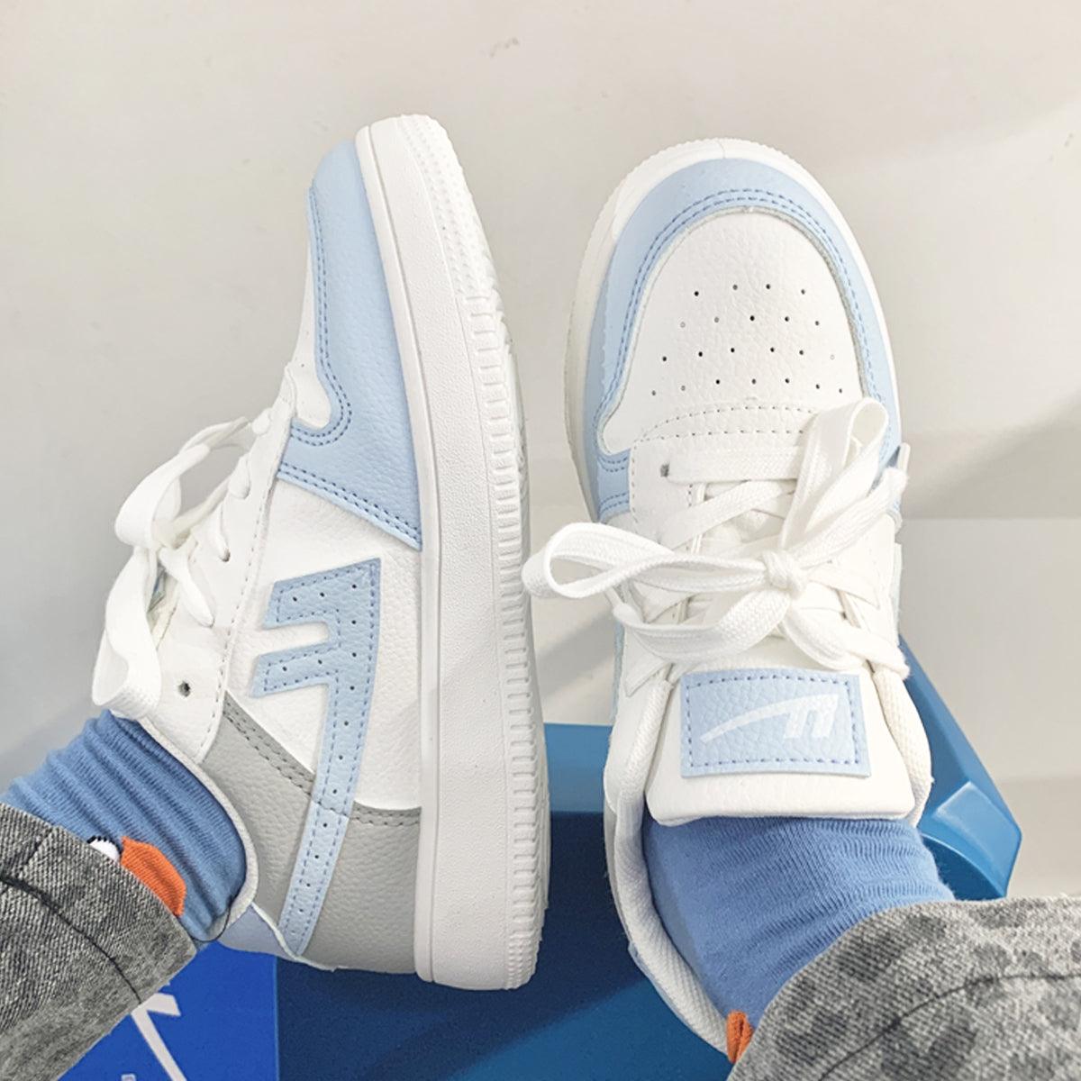 Pastel Blue Softie Aesthetic Sneakers - Aesthetic Clothes Shop
