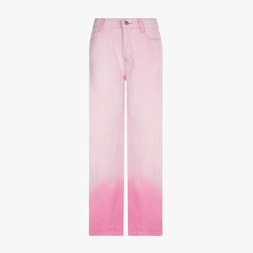 Pastel Pink Gradient High Waist Jeans