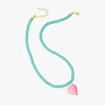 Peach Heart Baby Girl Necklace - Aesthetic Clothes Shop Peach Heart Baby Girl Necklace - Aesthetic Clothes Shop