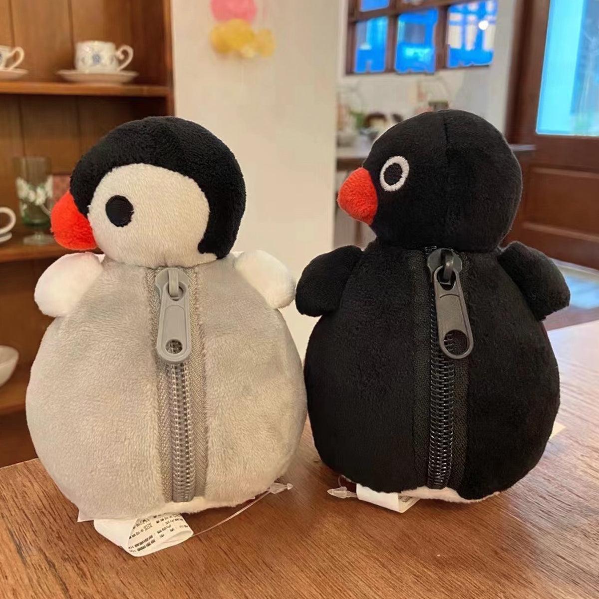 Pingu Penguin Plush Toy Wallet Bag - Aesthetic Clothes Shop