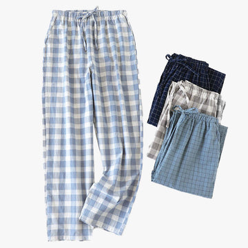 Plaid Grid Soft Girl Pajama Pants - Aesthetic Clothes Shop Plaid Grid Soft Girl Pajama Pants - Aesthetic Clothes Shop
