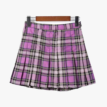 Plaid Pleated EGirl Skirt Purple Aesthetic - Aesthetic Clothes Shop Plaid Pleated EGirl Skirt Purple Aesthetic - Aesthetic Clothes Shop