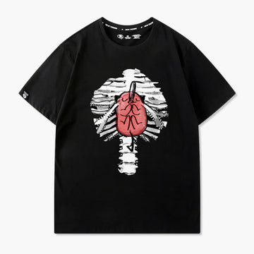 Pochita Heart Inside Ribcage T-Shirt Chainsaw Man Pochita Heart Inside Ribcage T-Shirt Chainsaw Man