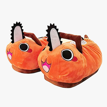 Pochita Slippers Chainsaw Man Plush Shoes