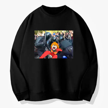 Police Detained Asuka Langle in Riot Sweatshirt Animecore Police Detained Asuka Langle in Riot Sweatshirt Animecore