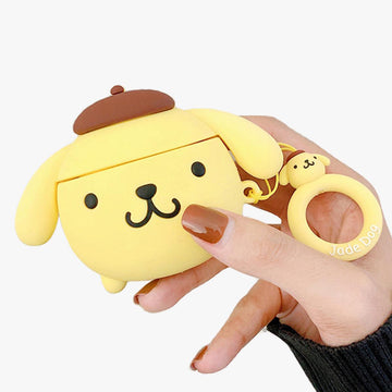 Pompompurin Pudding Dog Airpods Case - Aesthetic Clothes Shop Pompompurin Pudding Dog Airpods Case - Aesthetic Clothes Shop