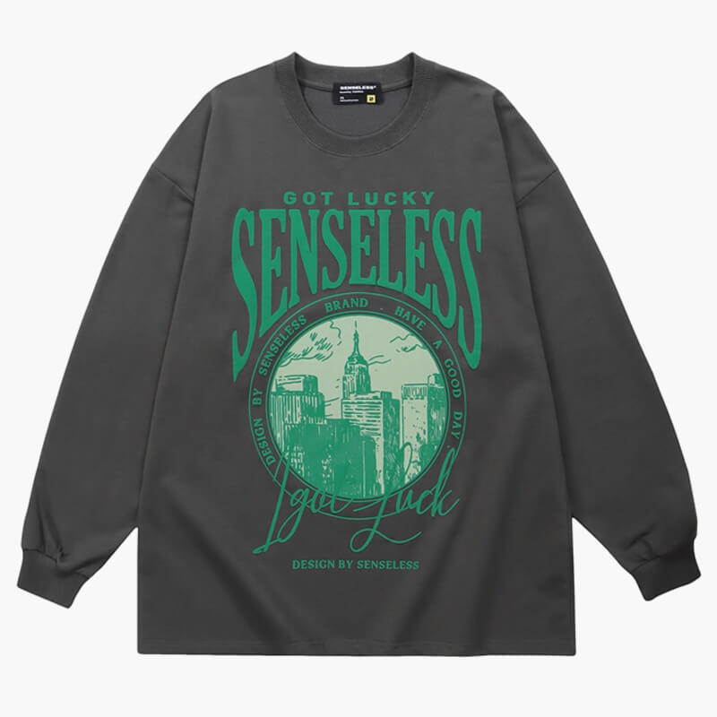 Post-Irony Aesthetic Sweatshirt Senseless Design