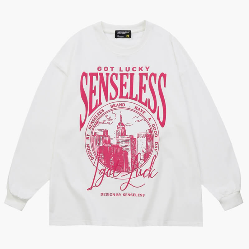 Post-Irony Aesthetic Sweatshirt Senseless Design Post-Irony Aesthetic Sweatshirt Senseless Design