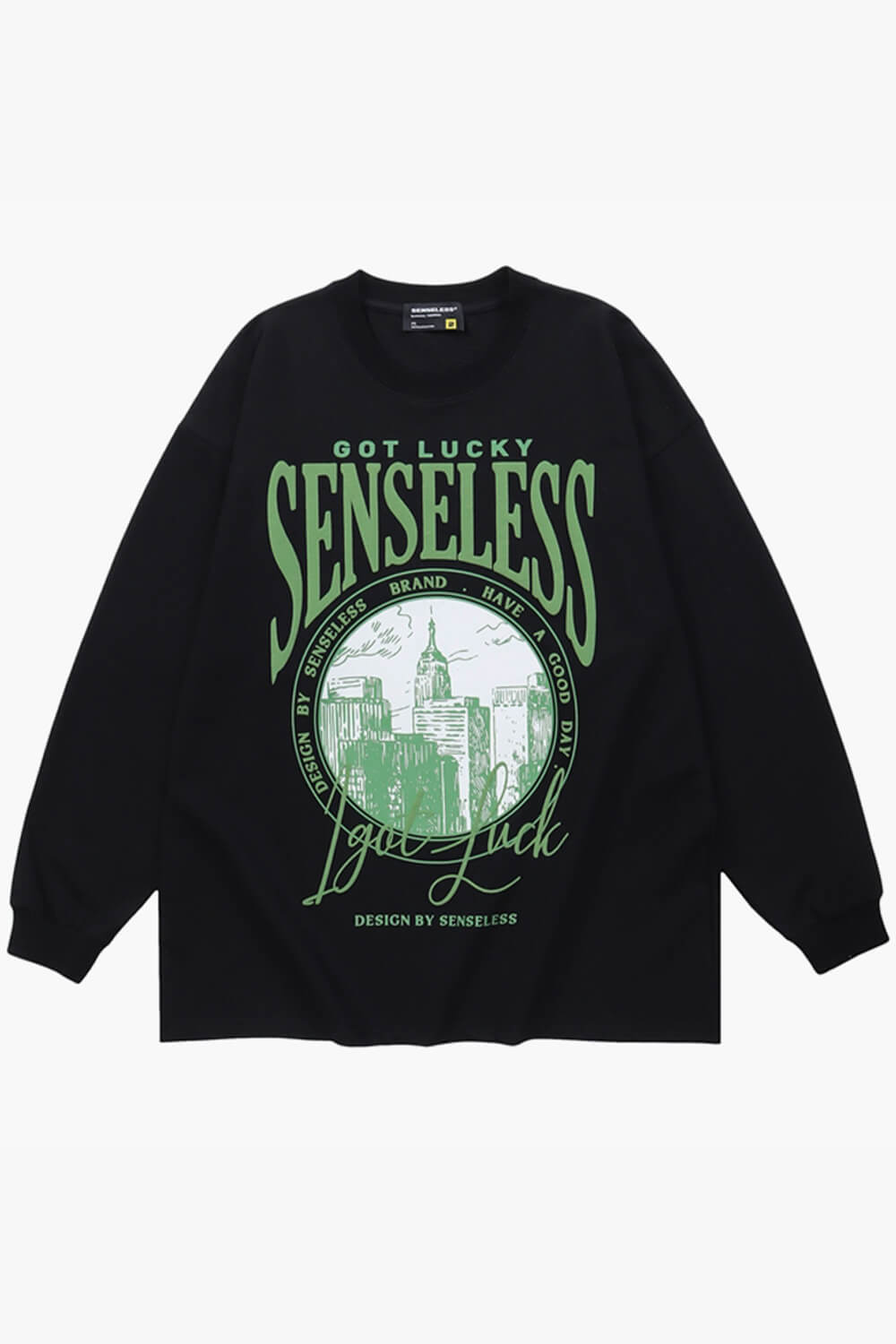 Post-Irony Aesthetic Sweatshirt Senseless Design Post-Irony Aesthetic Sweatshirt Senseless Design