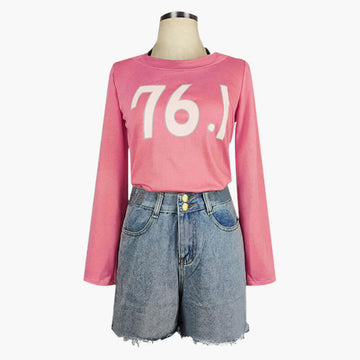 Power 76.1 Pink Sweatshirt and Shorts Cosplay Set Chainsaw Man Power 76.1 Pink Sweatshirt and Shorts Cosplay Set Chainsaw Man