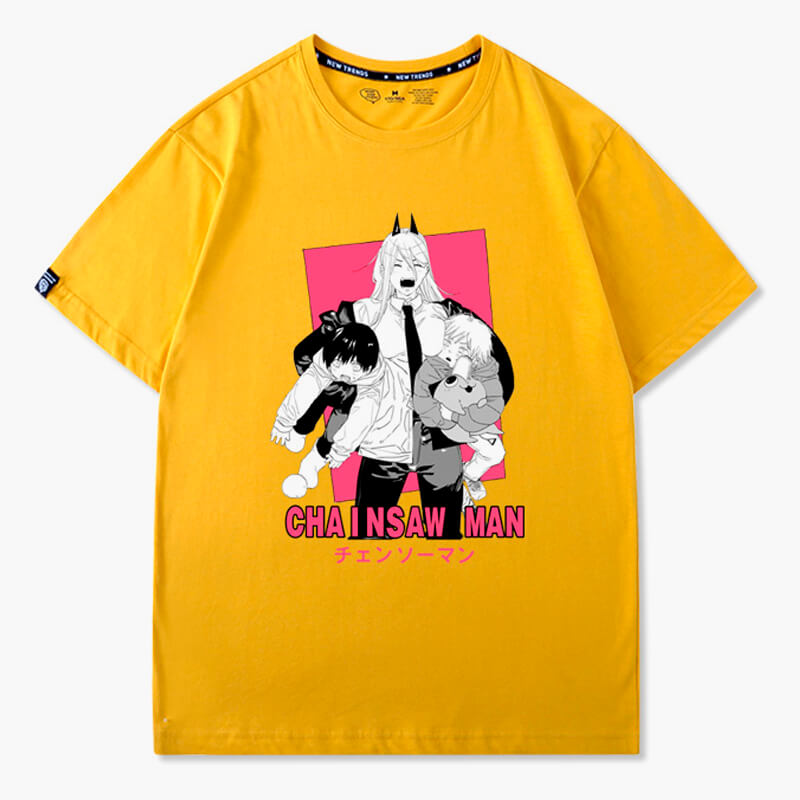 Power Carrying Aki and Denji T-Shirt Chainsaw Man Power Carrying Aki and Denji T-Shirt Chainsaw Man