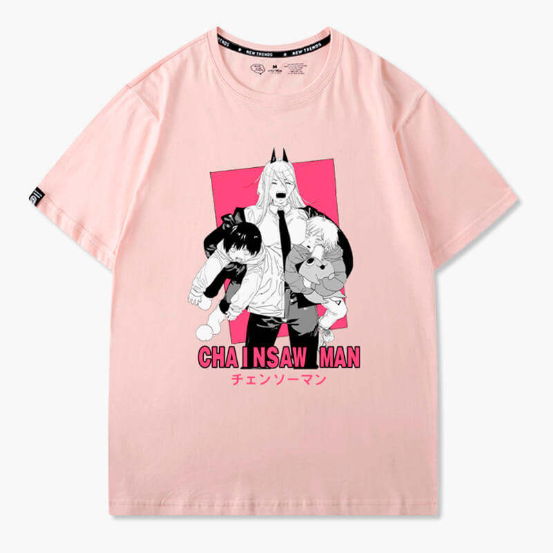 Power Carrying Aki and Denji T-Shirt Chainsaw Man Power Carrying Aki and Denji T-Shirt Chainsaw Man