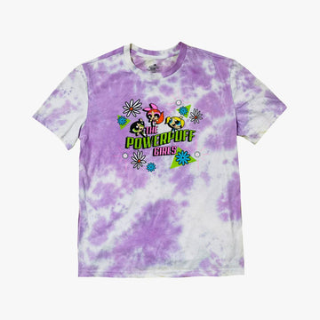 Powerpuff Girls Tie Dye Purple T-Shirt