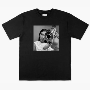 Rad Aesthetic Dua Lipa With Gun T-Shirt Rad Aesthetic Dua Lipa With Gun T-Shirt