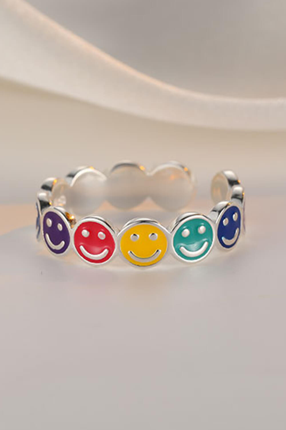 Rainbow Smile Kidcore Ring