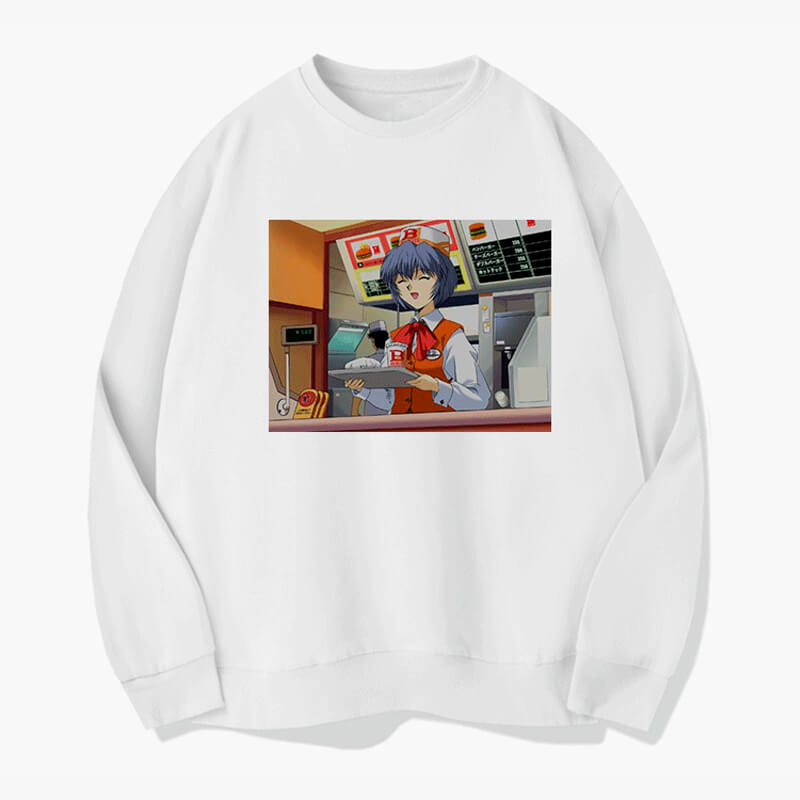 Ray Ayanami Fast Food Worker Sweatshirt Ray Ayanami Fast Food Worker Sweatshirt