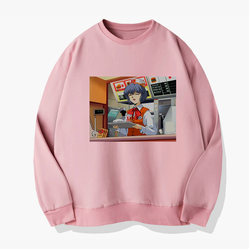 Ray Ayanami Fast Food Worker Sweatshirt Ray Ayanami Fast Food Worker Sweatshirt
