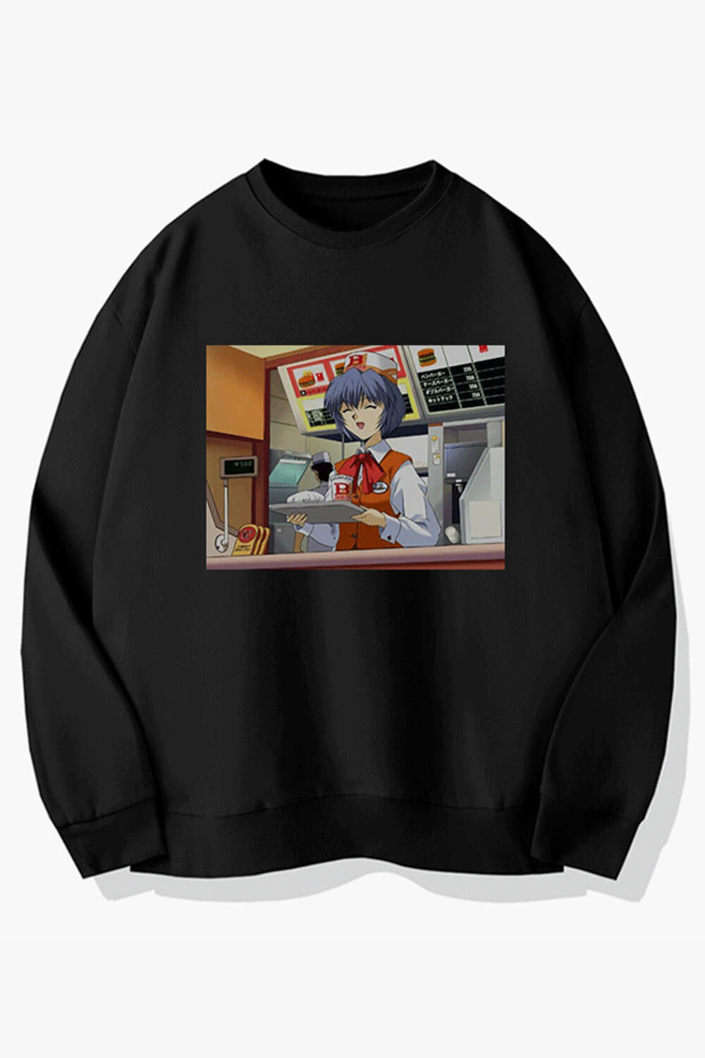 Ray Ayanami Fast Food Worker Sweatshirt Ray Ayanami Fast Food Worker Sweatshirt