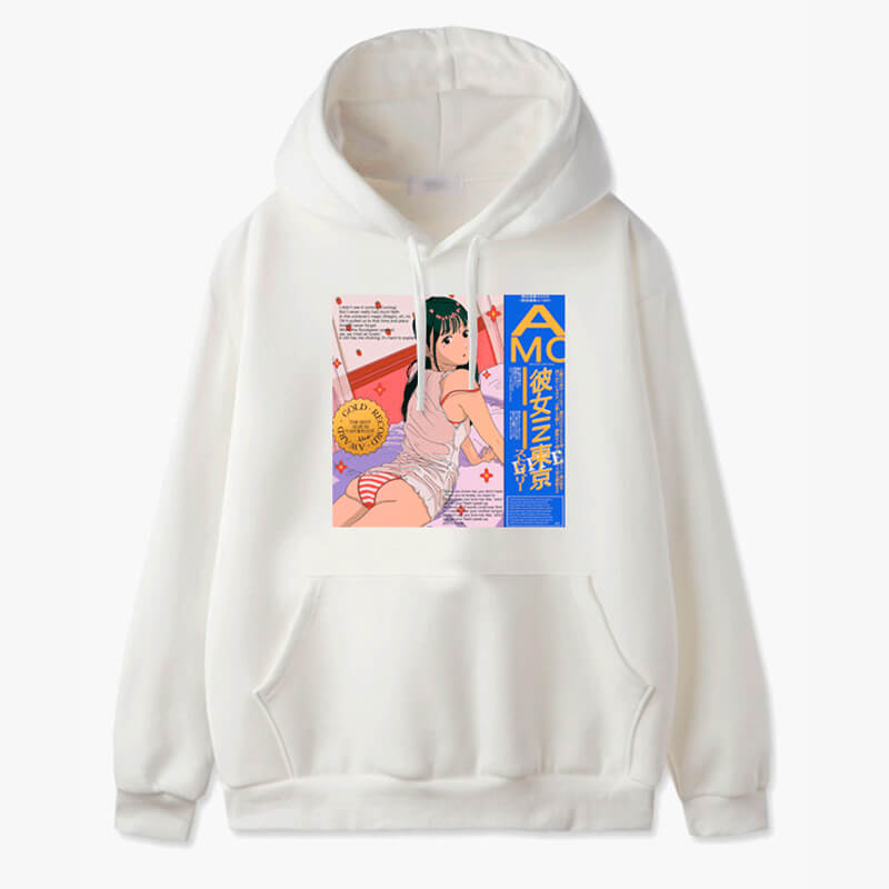 Retro Anime Tokio Girl Hoodie Animecore Retro Anime Tokio Girl Hoodie Animecore