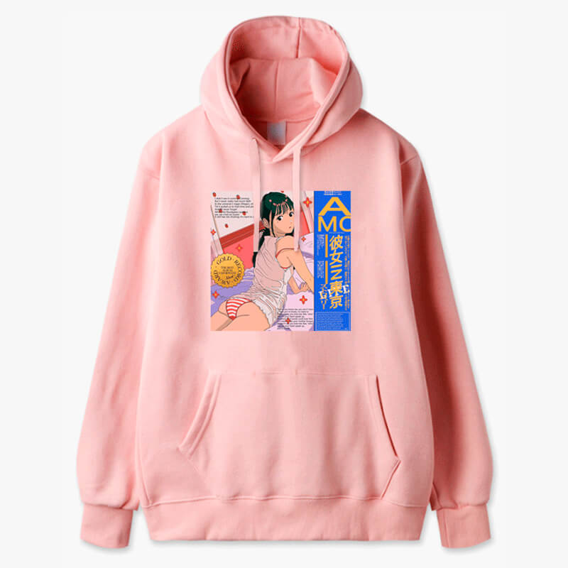 Retro Anime Tokio Girl Hoodie Animecore Retro Anime Tokio Girl Hoodie Animecore