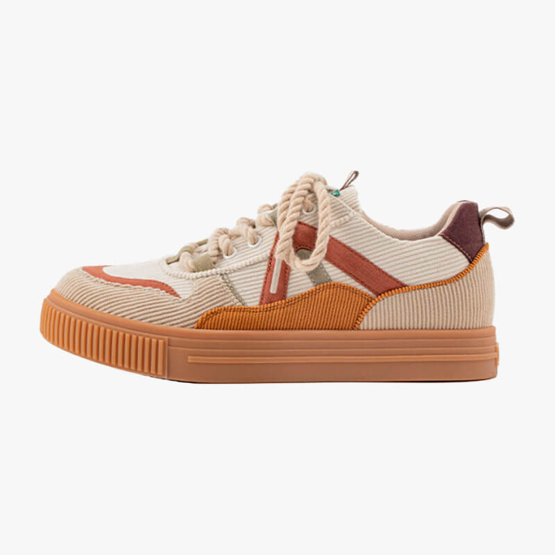 Retro Corduroy Brown Sneakers Shoes For Women Retro Corduroy Brown Sneakers Shoes For Women