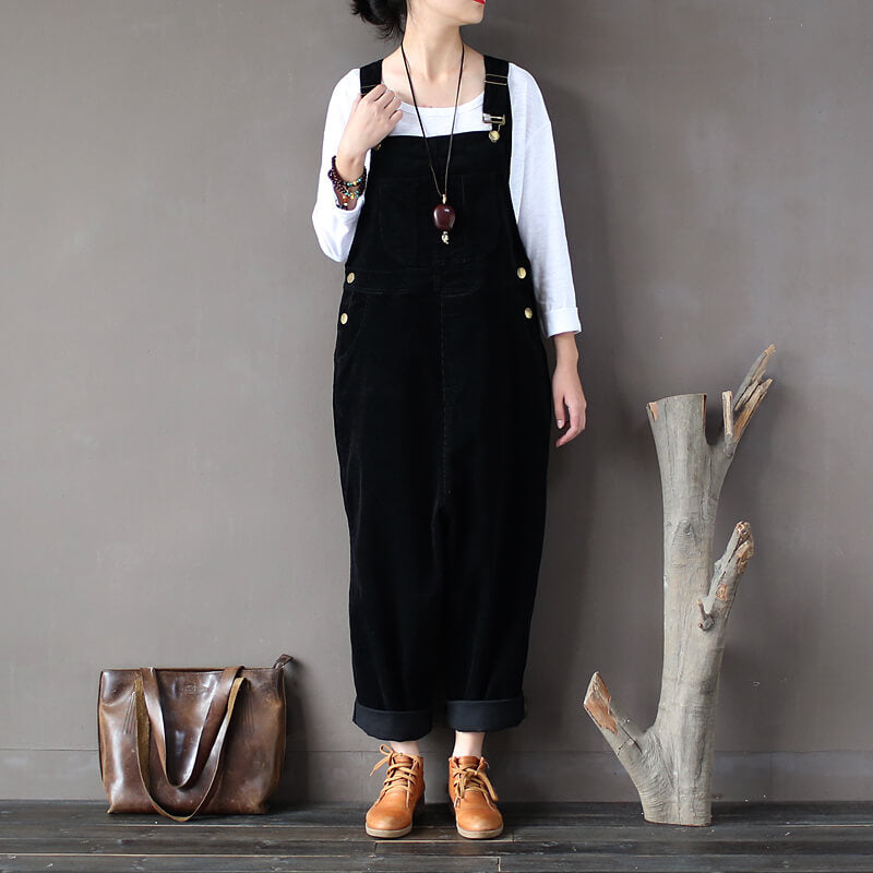 Retro Indie Aesthetic Corduroy Jumpsuit Retro Indie Aesthetic Corduroy Jumpsuit