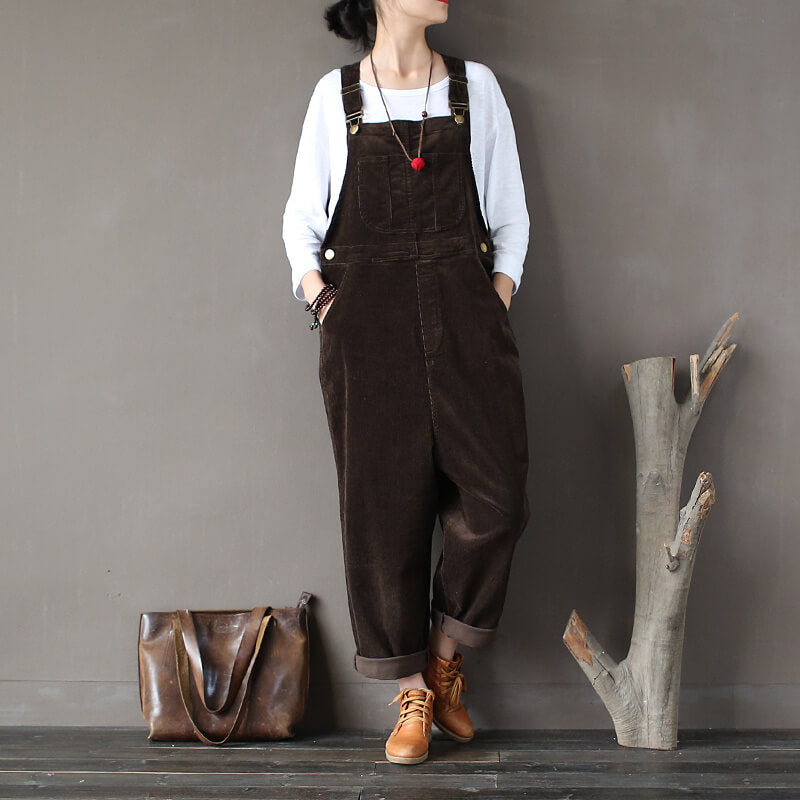 Retro Indie Aesthetic Corduroy Jumpsuit Retro Indie Aesthetic Corduroy Jumpsuit