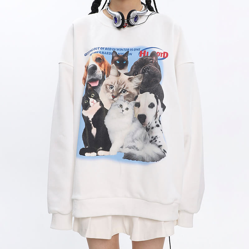 Retro Pets Animals Aesthetic Sweatshirt Retro Pets Animals Aesthetic Sweatshirt