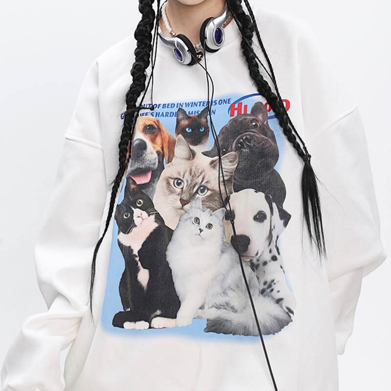 Retro Pets Animals Aesthetic Sweatshirt Retro Pets Animals Aesthetic Sweatshirt