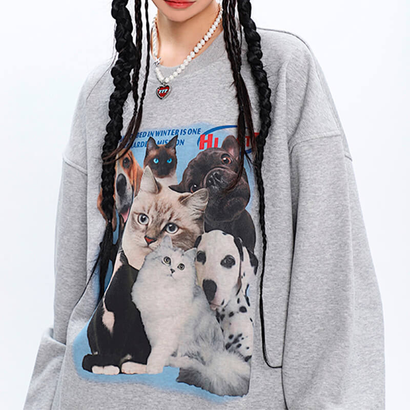 Retro Pets Animals Aesthetic Sweatshirt Retro Pets Animals Aesthetic Sweatshirt