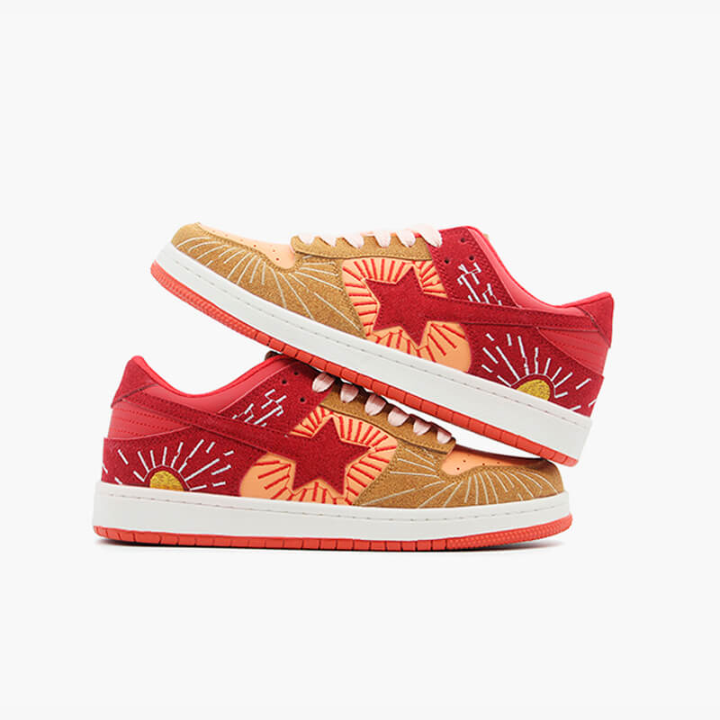 Retro Star Rising Sun Skate Shoes Sneakers Retro Star Rising Sun Skate Shoes Sneakers