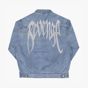 Revenge Embroidery Retro Denim Jacket Revenge Embroidery Retro Denim Jacket