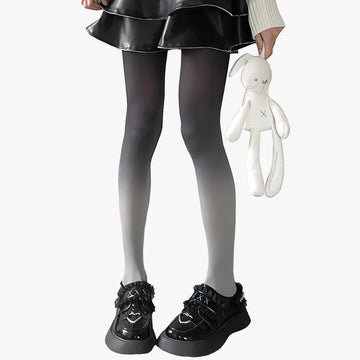 Reverse Gradient Velvet Tights - Aesthetic Clothes Shop Reverse Gradient Velvet Tights - Aesthetic Clothes Shop