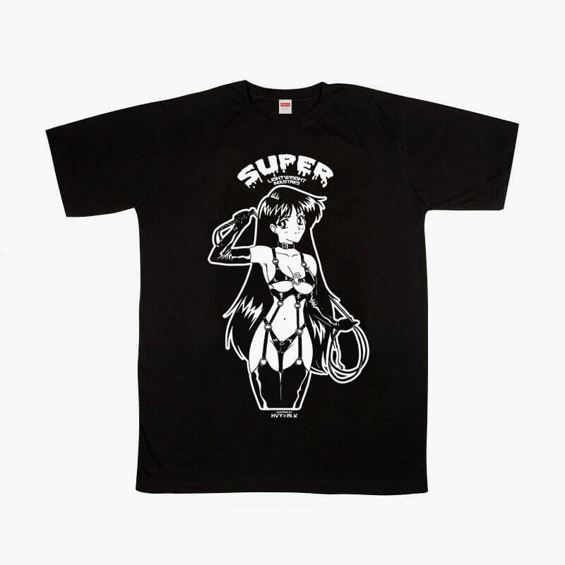 Sailor Mars With a Whip Hot Black Anime T-Shirt Sailor Mars With a Whip Hot Black Anime T-Shirt