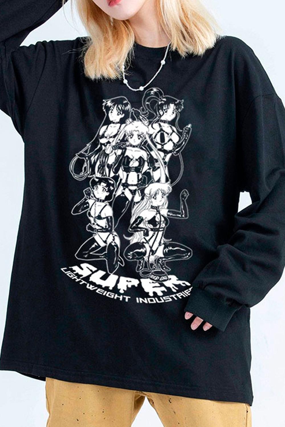 Sailor Moon EGirl Long Sleeve Top - Aesthetic Clothes Shop Sailor Moon EGirl Long Sleeve Top - Aesthetic Clothes Shop