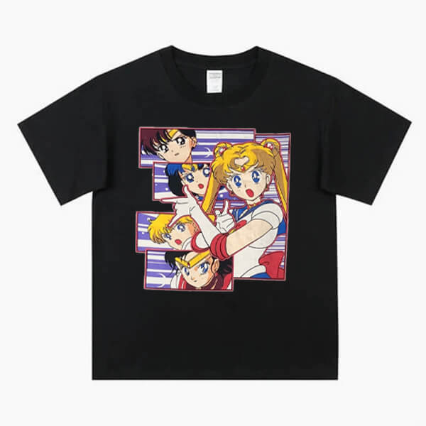 Sailor Moon Team Aesthetic T-Shirt Sailor Moon Team Aesthetic T-Shirt
