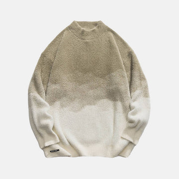 Sand Gradient Beige Aesthetic Sweater