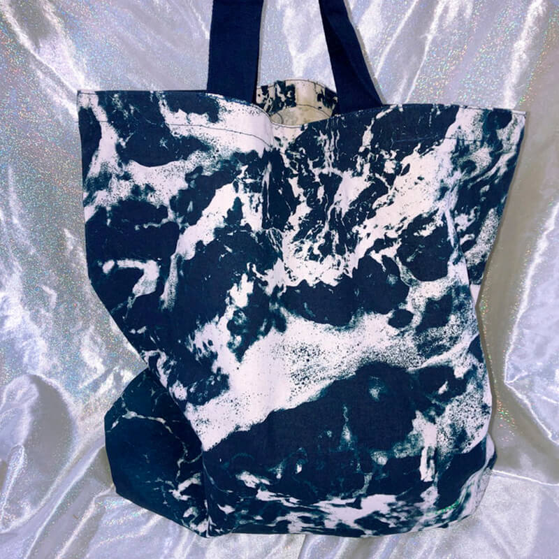 Sea Punk Ocean Waves Tote Bag Homuha Style Sea Punk Ocean Waves Tote Bag Homuha Style