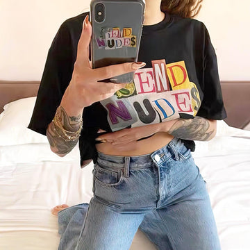 Send Nudes T-Shirt - Aesthetic Clothes Shop Send Nudes T-Shirt - Aesthetic Clothes Shop