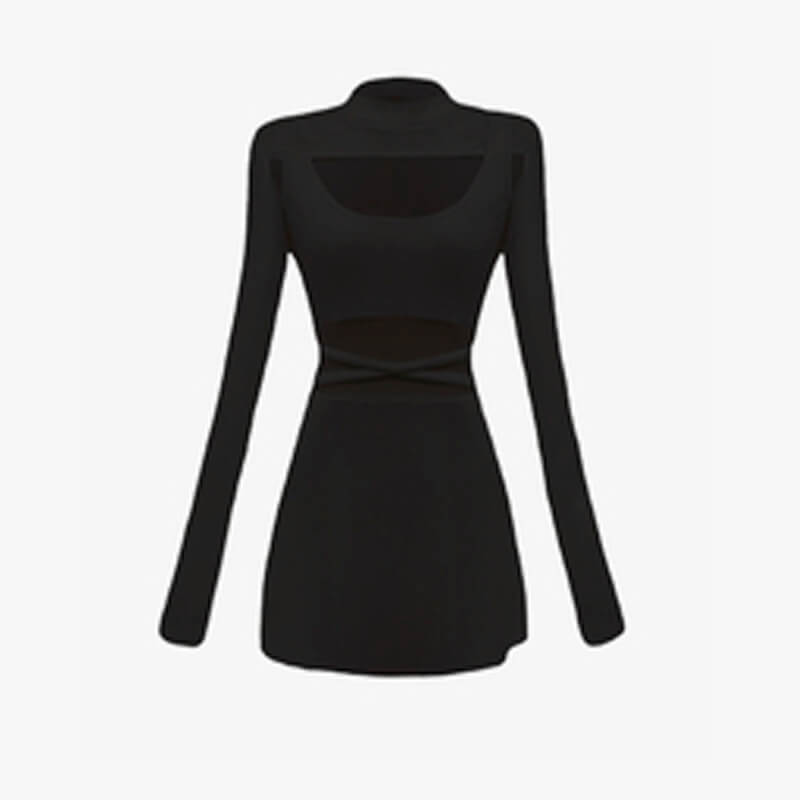 Sexy EGirl Dress Long-Sleeved Extreme Shoulder Top Sexy EGirl Dress Long-Sleeved Extreme Shoulder Top